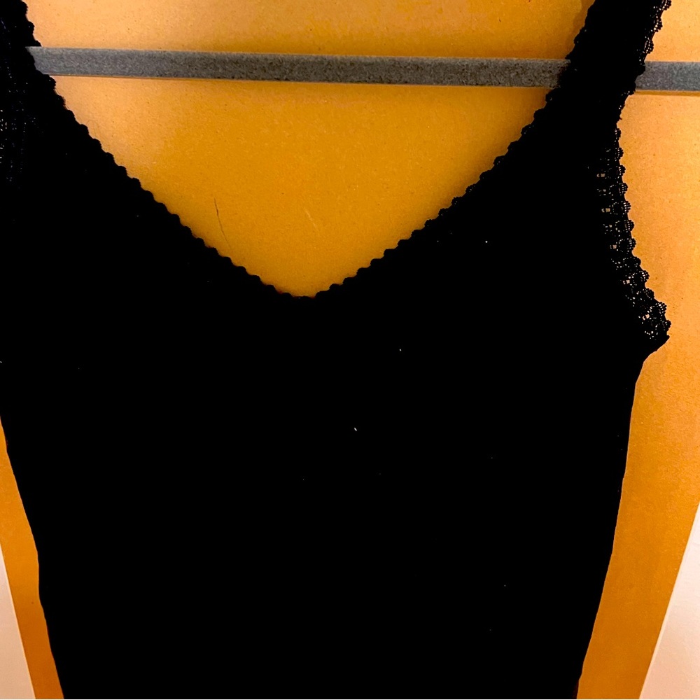 Lacy black tank top
